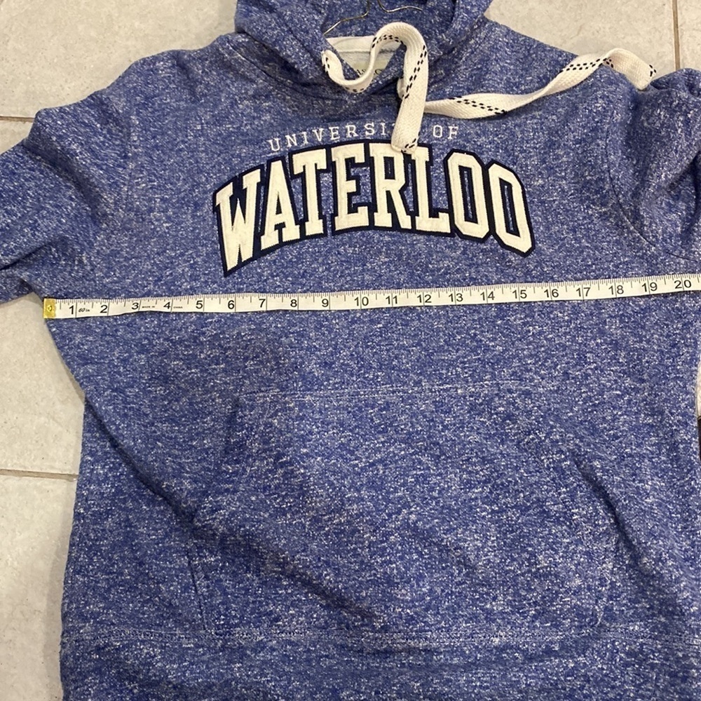 UNIVERSITY OF WATERLOO hoodie sweatshirt logo embroidered M Lot of 2 - Picture 6 of 6